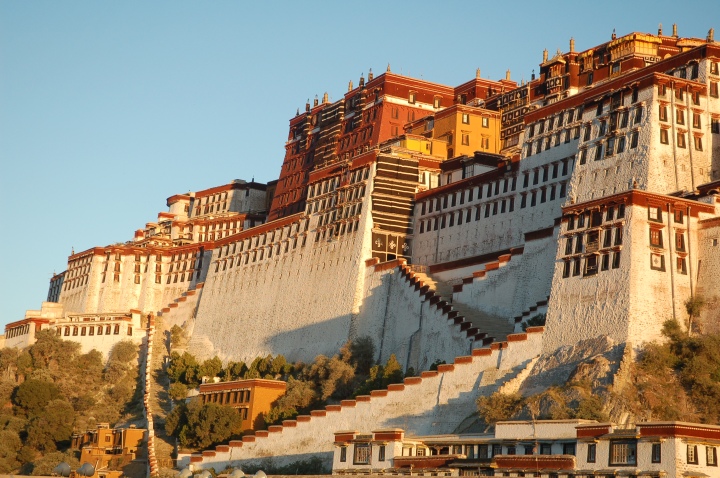 The Potala-Palace at sunrise-Lhasa